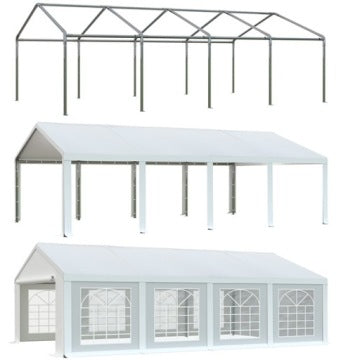 Carpa de eventos Rot-Service 5 x 8 m en color blanco