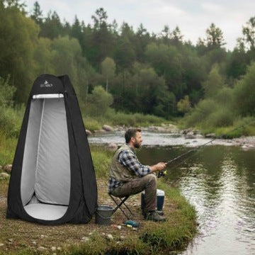 Tienda portátil Ikonka para vestidor, ducha y WC de camping