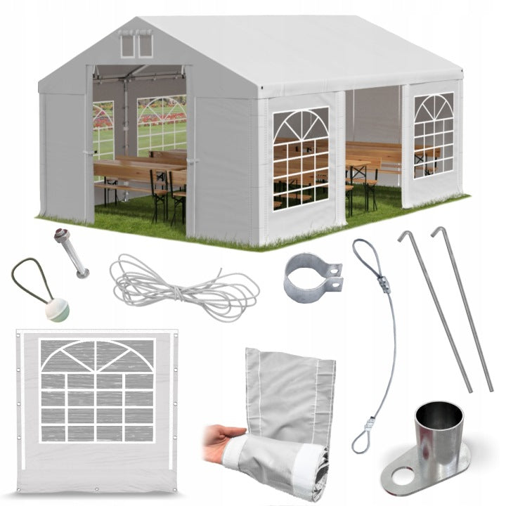 Carpa de jardín DAS 560 S para eventos, 4 x 6 m