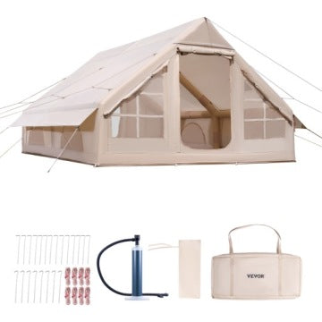 Tienda inflable glamping Vevor para 5–8 personas con bomba