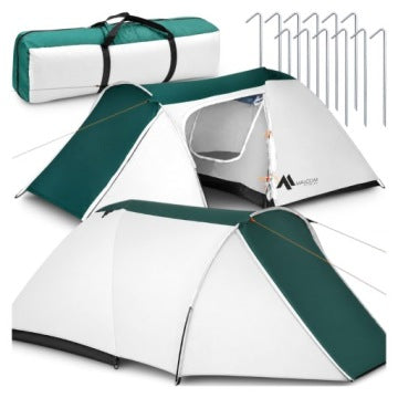 Tienda iglú Malcom XXL impermeable para 4 personas, 180 x 310 cm