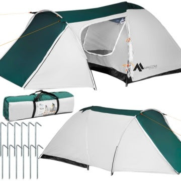 Tienda iglú Malcom XXL impermeable para 4 personas, 180 x 310 cm