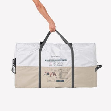 Tienda inflable Quechua Air Seconds 6.3 Fresh&Black XXL para 6 personas con 3 dormitorios