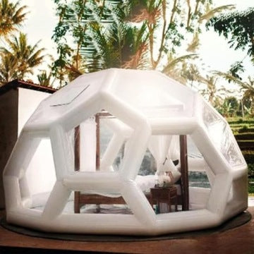 Tienda inflable iglú de 4 m para jardín y eventos con bomba incluida