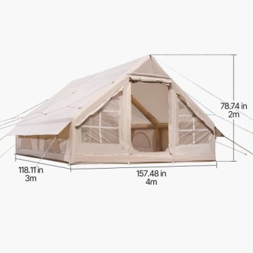 Tienda inflable glamping Vevor para 5–8 personas con bomba