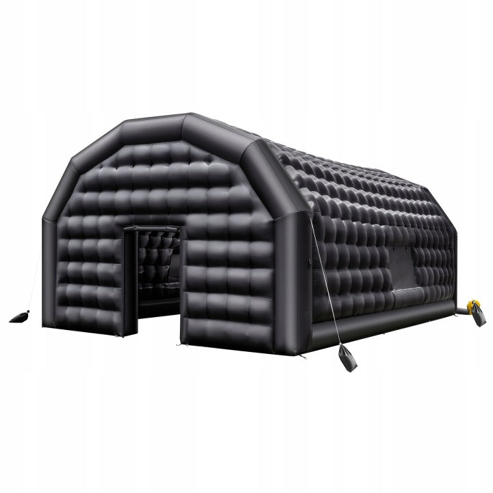 Tienda inflable Vevor negra 8 x 6 x 4 m con soplador de 1100 W