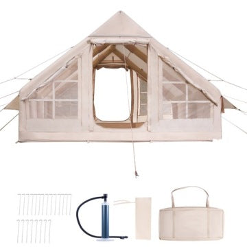 Tienda inflable SucceBuy 4 x 3 x 2 m para 5–8 personas con bomba