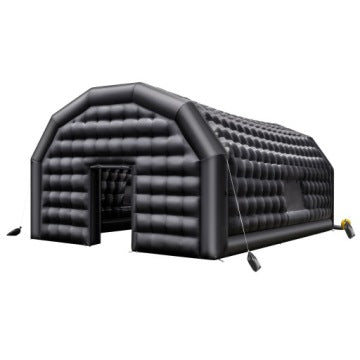Tienda inflable Vevor negra 8 x 6 x 4 m con soplador de 1100 W