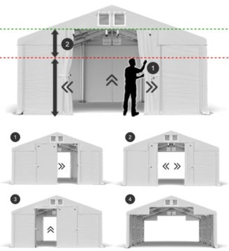 Carpa de jardín e eventos DAS 560 S de 3 x 6 m