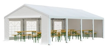 Carpa de eventos Rot-Service 5 x 8 m en color blanco