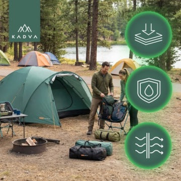 Tienda Kadva CAMPdome 4 ligera e impermeable para 4 personas