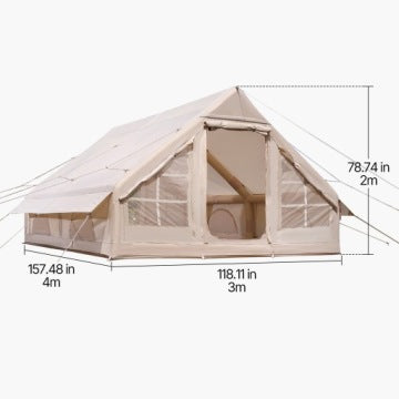 Tienda inflable SucceBuy 4 x 3 x 2 m para 5–8 personas con bomba