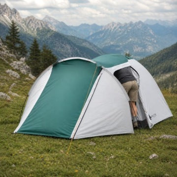 Tienda iglú Malcom XXL impermeable para 4 personas, 180 x 310 cm