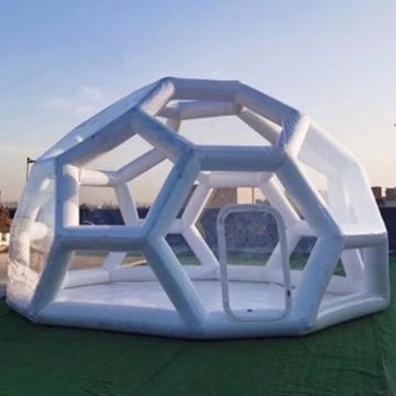 Tienda inflable iglú de 4 m para jardín y eventos con bomba incluida