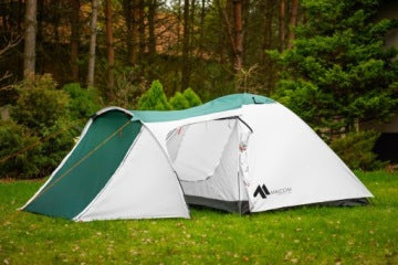 Tienda iglú Malcom XXL impermeable para 4 personas, 180 x 310 cm